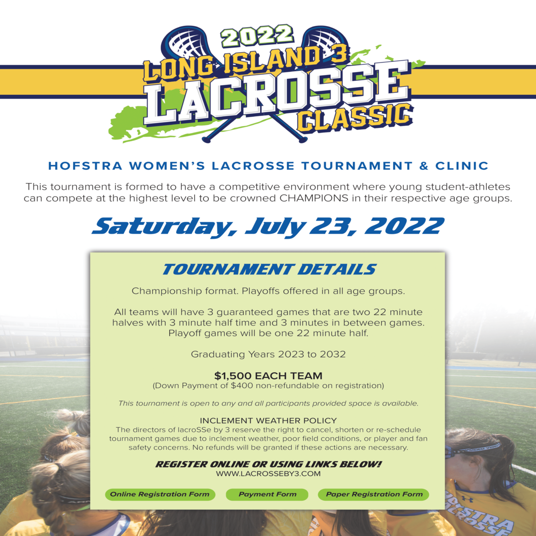 Hofstra Long Island Christmas Break 2022 Long Island 3 Lacrosse Classic 2022 - Back Of The Cage